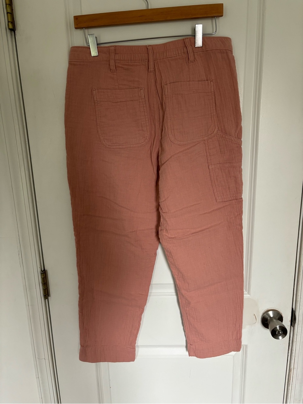 Old Navy Pale Pink Cotton Gauze Pants 10 - Picture 2 of 10